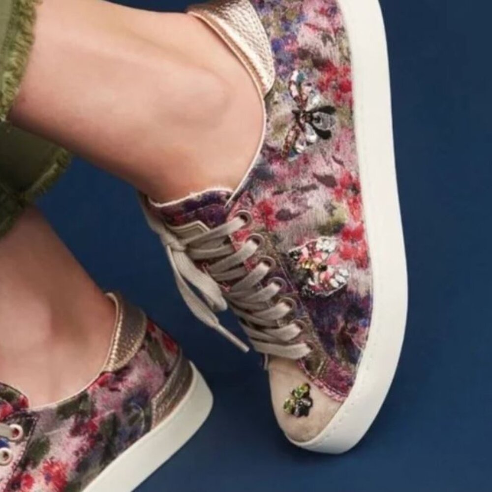 Embellished butterfly sneakers size 39 (women's 8.5) NWT